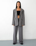 IMAGE OF Maiwa Blazer in Tailoring Charcoal