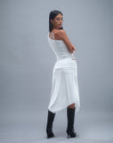 Image of Chenoa Midi Side Split Skirt in Ivory