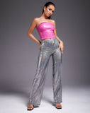 Image of Pista Trouser in Holographic Silver