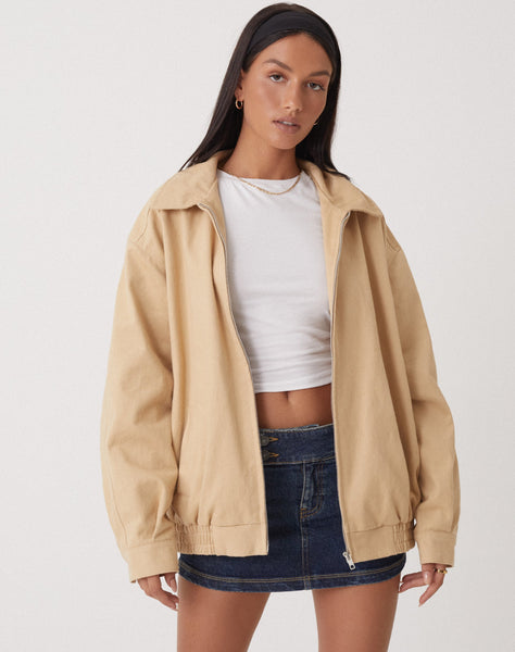 Image of MOTEL X OLIVIA NEILL Cavita Jacket in Tan