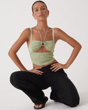 image of MOTEL X OLIVIA NEILL Neetu Top in Washed Sage Green