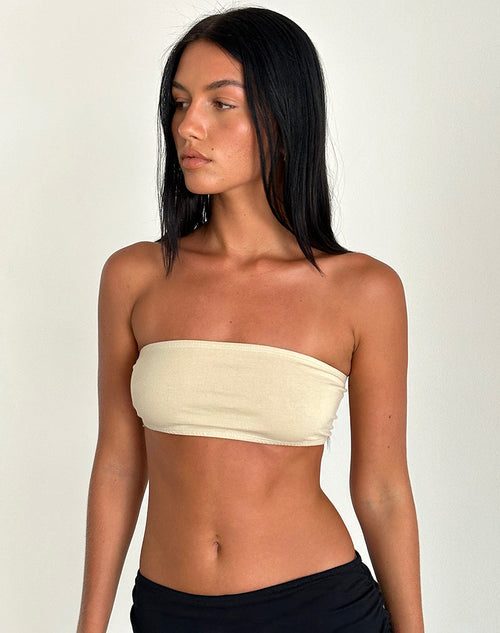 image of Nabel Micro Tube Top in Coconut Milk