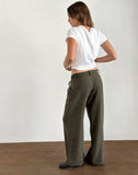 Image of Nailaka Tailored Trouser in Dark Taupe