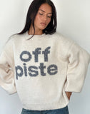 Image of Namari Jumper in Off Piste Ivory Print