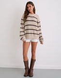 Image of Namirta Jumper in Mono Stripe Oat