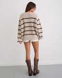 Image of Namirta Jumper in Mono Stripe Oat