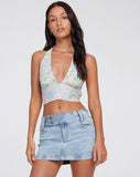 Image of Nanda Crop Top in Washed Out Pastel Floral