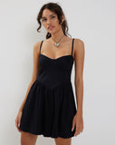 Image of Nanisa Mini Dress in Black