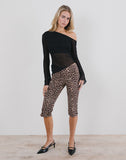 Image of Narcissa Asymmetric Top in Mesh Black