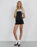 Image of Naria Top in Chiffon White Basic Polka Black