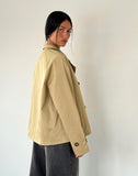 Image of Narto Boxy Trench Jacket in Tan