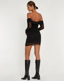 image of Nasami Mini Dress in Black