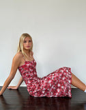 Image of Nawari Midi Dress in Printed Lace Cherry