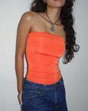 Image of Neave Slinky Bandeau Top in Orange