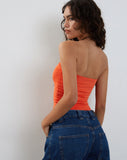 Image of Neave Slinky Bandeau Top in Orange