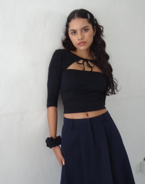 image of Neha Crop Top in Black