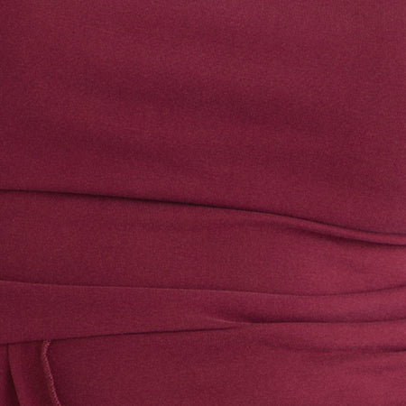 Neida Drape Top in Cupro Burgundy