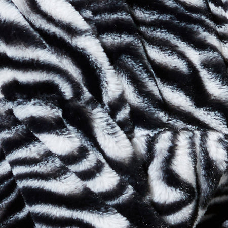 Nero Ring Pull Jacket in Zebra Black and White