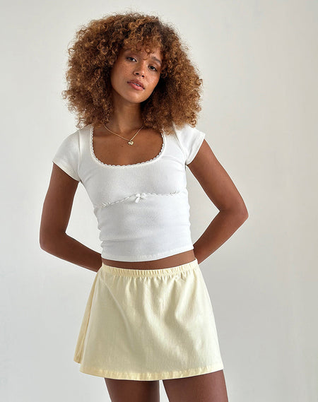 Oruto Skirt in Knit Ivory