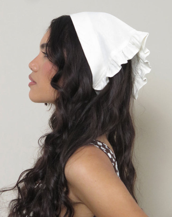 Image of Nika Bandana in Linen Ivory