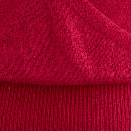 Nilza Wrap Top in Knit Red
