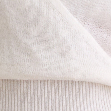 Nilza Wrap Top in Knit Off White