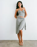 Image of Esmeray Midi Ring Skirt in London Fog
