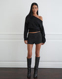Image of Nivra Short in Diamante Tailoring Black