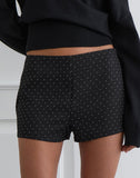 Image of Nivra Short in Diamante Tailoring Black