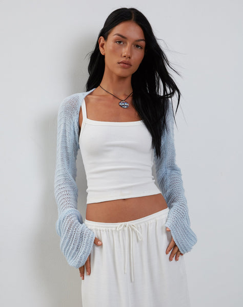 Image of Nobila Shrug Top in Baby Blue