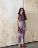 Image of Fayola Printed Maxi Dress in Pink Anatomy of Nature