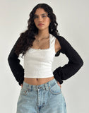 Image of Nobila Shrug Top in Black