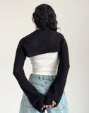 Image of Nobila Shrug Top in Black