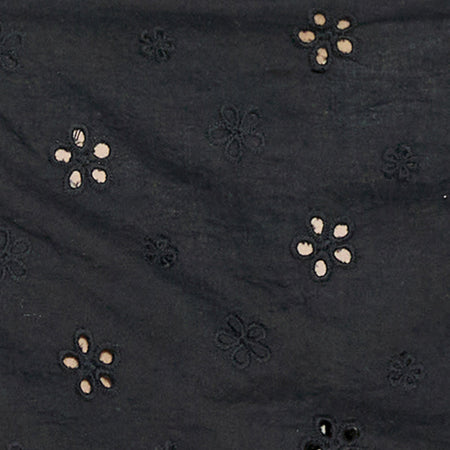 Olsa Mini Skirt in Flower Broderie Black