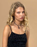 image of Nodu Maxi Dress in Black Dainty Floral Flock