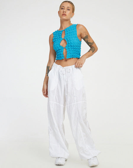 Merita Crop Top in Ecru