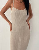 Image of Norila Knitted Maxi Dress in Neutral