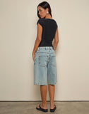 Image of Nova Top in Watercolour Flower Blue