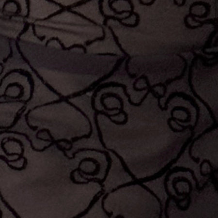 Nova Top in Black Queen of Heart Flock