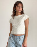 Image of Nova Top in Crinkle Ivory