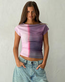 Image of Nova Top in Pink Digi Print