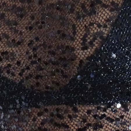 Nova Top in Sequin Mesh Black
