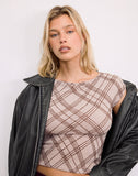 Image of Nova Top in Nude Sketchy Stripe