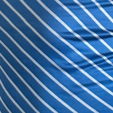 Nova Slinky Top in Blue Diagonal Stripe