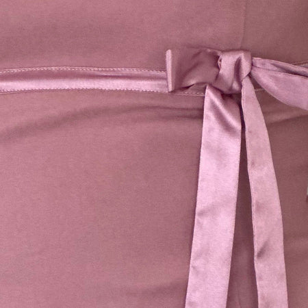 Novita Bow Detail Bandeau Top in Tailoring Dusky Pink