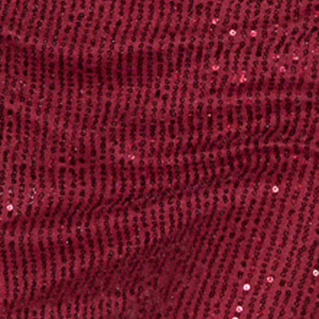 Guida Mini Skirt in Drape Sequin Maroon