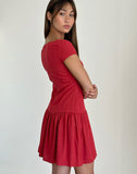 Image of Ohayo Mini Dress in Adrenaline Red