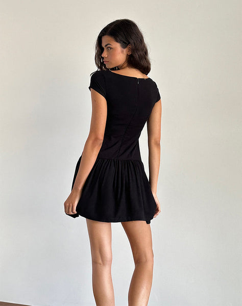 Image of Ohayo Mini Dress in Black