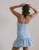 Image of Okapi Mini Dress in Powder Blue