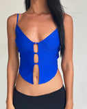 Image of Oleta Cami Top in Cobalt